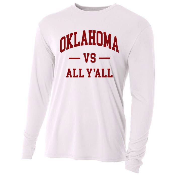 Oklahoma Vs All YAll Throwback Design Classic Cooling Performance Long Sleeve Crew