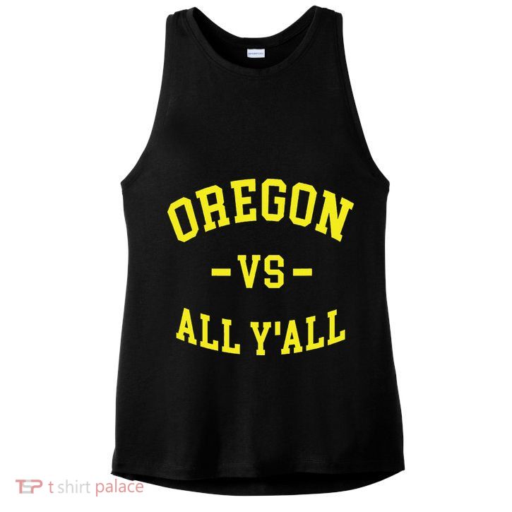 Oregon Vs All Yall Ladies PosiCharge Tri-Blend Wicking Tank