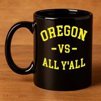 Oregon Vs All Yall 11oz C Handle Ceramic Mug