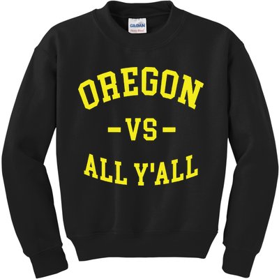 Oregon Vs All Yall Kids Sweatshirt
