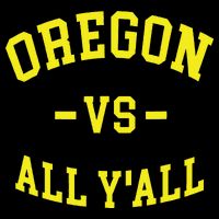 Oregon Vs All Yall Short Acrylic Beanie