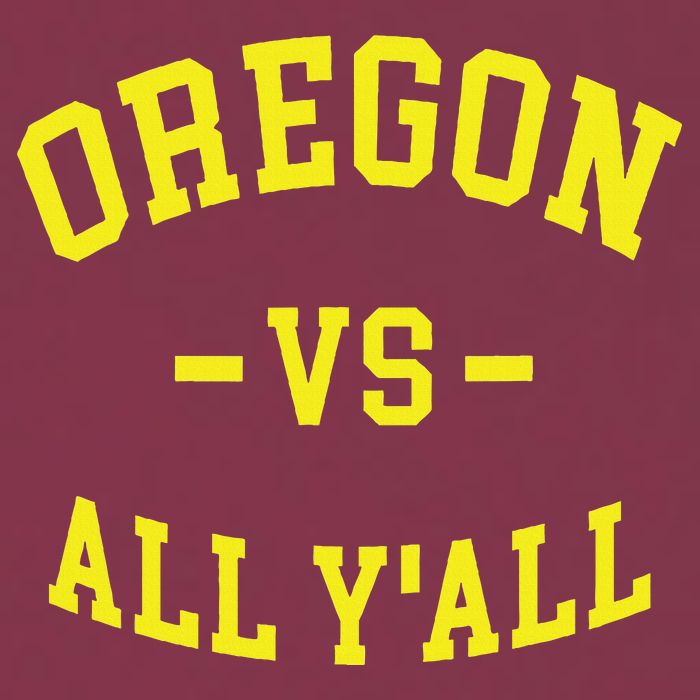 Oregon Vs All Yall 16oz Travel Tumbler