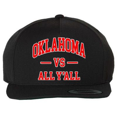 Oklahoma Vs All YAll Throwback Design Classic Wool Snapback Cap