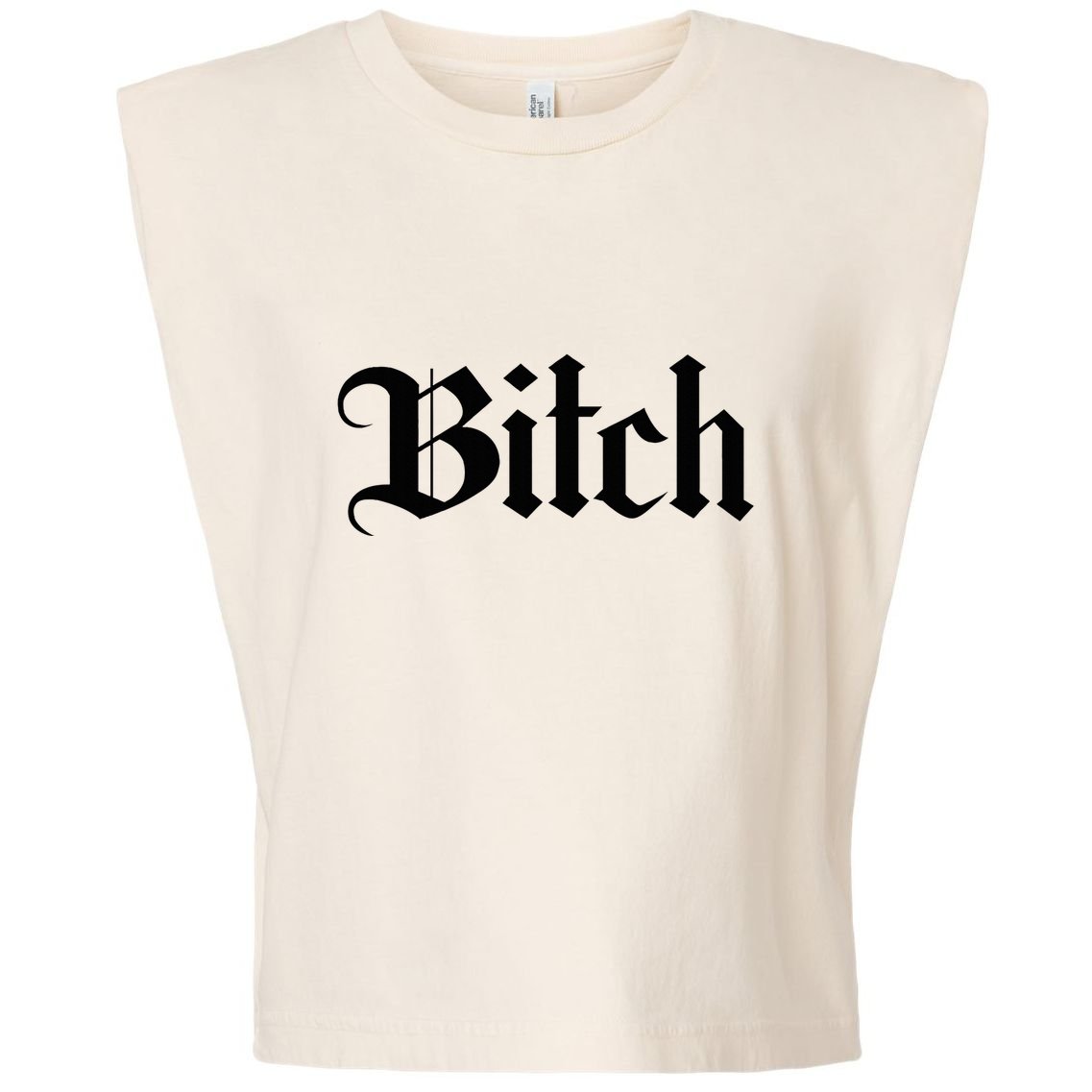 Offensive Vulgar Aesthetic Bitch Edgy E Girl E Boy Garment-Dyed Women's Muscle Tee