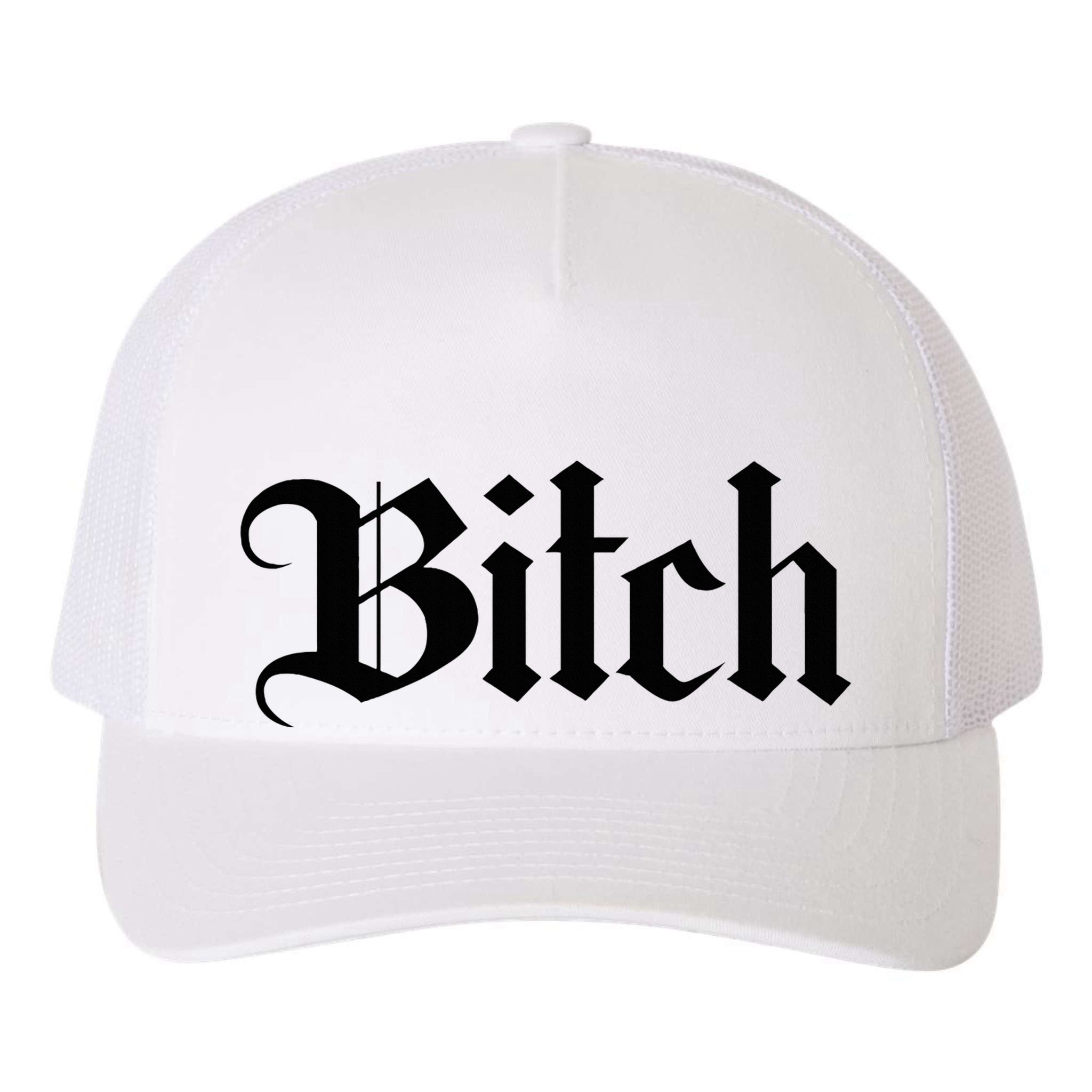 Offensive Vulgar Aesthetic Bitch Edgy E Girl E Boy Yupoong Adult 5-Panel Trucker Hat