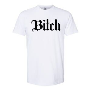 Offensive Vulgar Aesthetic Bitch Edgy E Girl E Boy Softstyle CVC T-Shirt