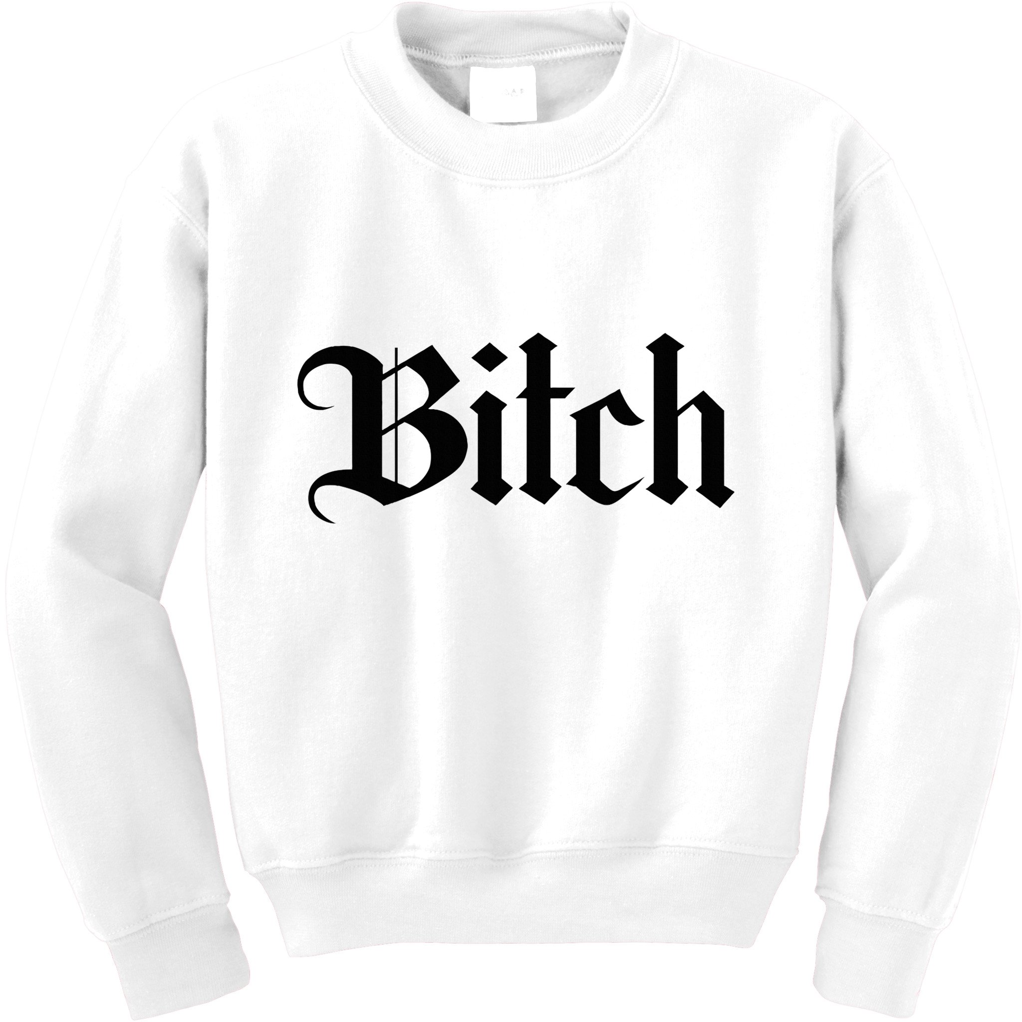 Offensive Vulgar Aesthetic Bitch Edgy E Girl E Boy Kids Sweatshirt