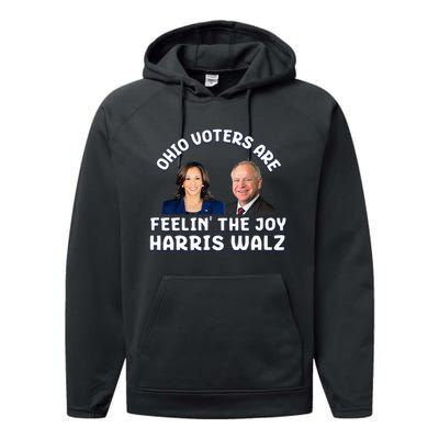 Ohio Voters Are Feelin The Joy Harris Walz Joy Performance Fleece Hoodie