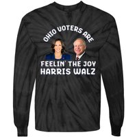 Ohio Voters Are Feelin The Joy Harris Walz Joy Tie-Dye Long Sleeve Shirt