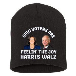 Ohio Voters Are Feelin The Joy Harris Walz Joy Short Acrylic Beanie