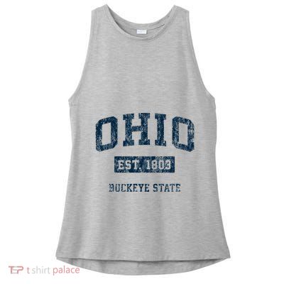 Ohio Vintage Athletic Sports Ladies PosiCharge Tri-Blend Wicking Tank