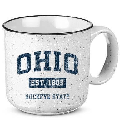 Ohio Vintage Athletic Sports 15oz Campfire Ceramic Mug