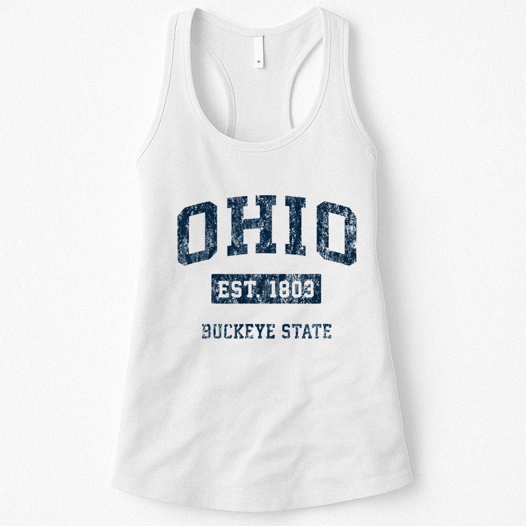 Ohio Vintage Athletic Sports Womens Tank Top