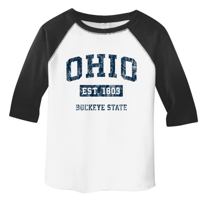 Ohio Vintage Athletic Sports Toddler Fine Jersey T-Shirt