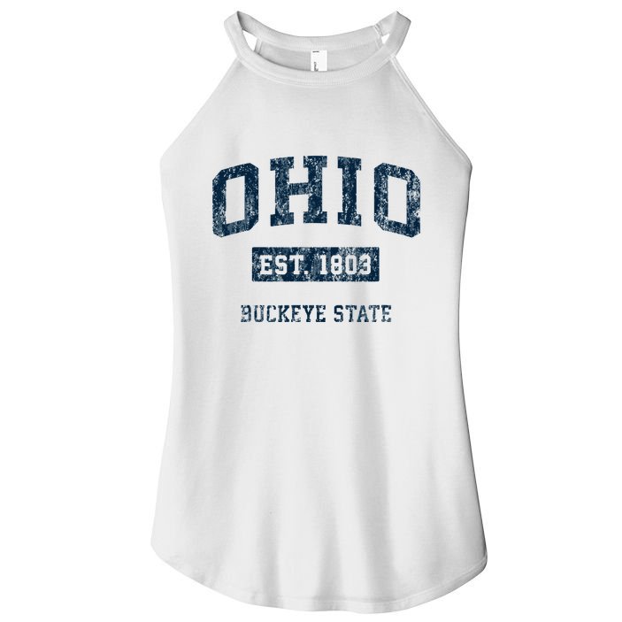Ohio Vintage Athletic Sports Women's Perfect Tri Rocker Tank