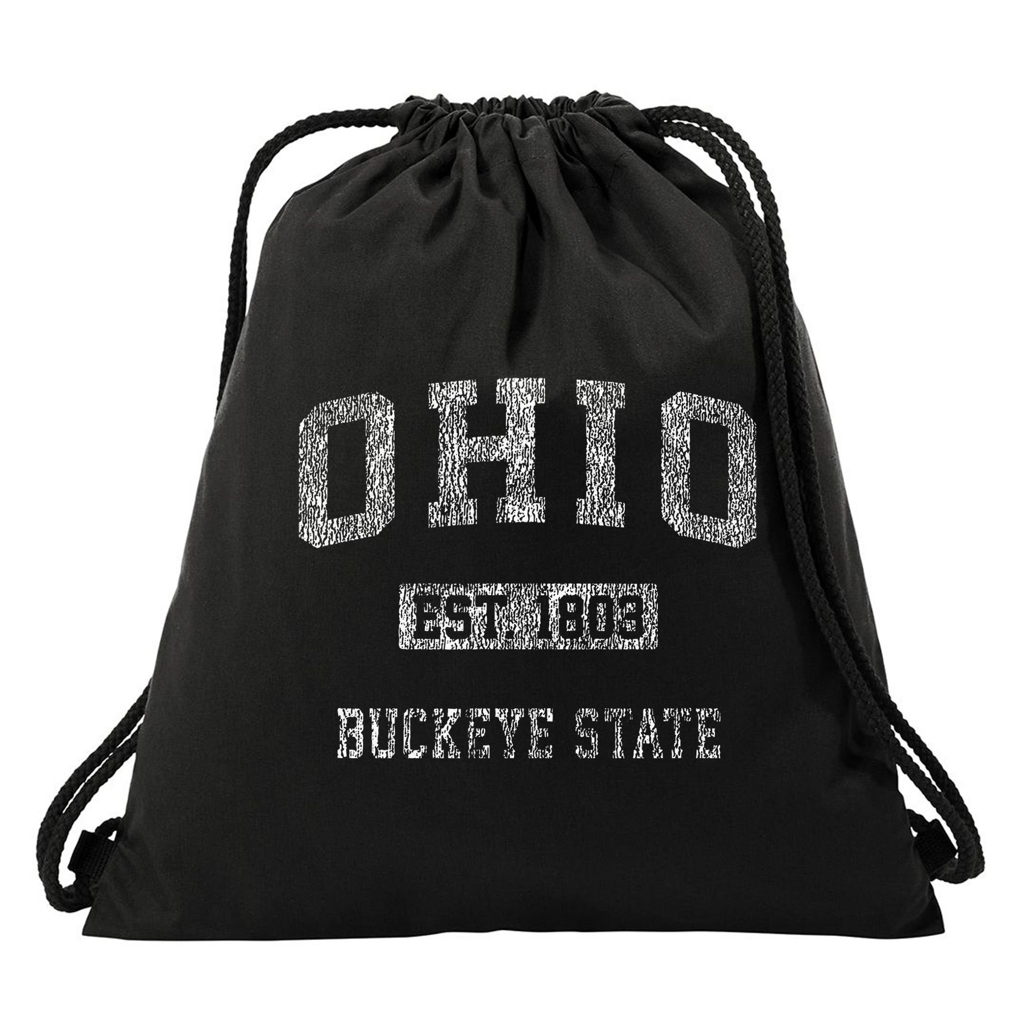 Ohio Vintage Athletic Sports Design Drawstring Bag