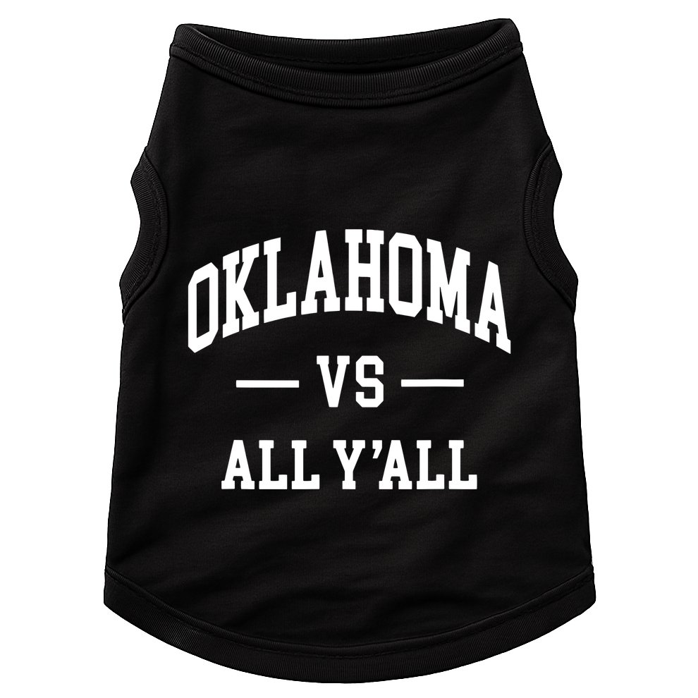 Oklahoma Vs All Yall Throwback Design Classic Doggie Tank