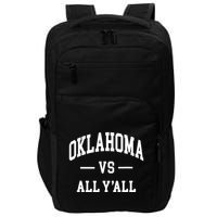 Oklahoma Vs All Yall Throwback Design Classic Impact Tech Backpack