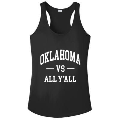 Oklahoma Vs All Yall Throwback Design Classic Ladies PosiCharge Competitor Racerback Tank