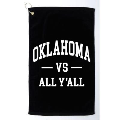 Oklahoma Vs All Yall Throwback Design Classic Golf Towel
