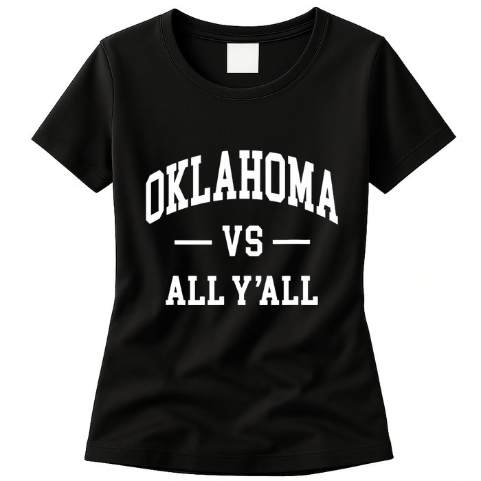 Oklahoma Vs All Yall Throwback Design Classic Womens T-Shirt
