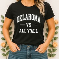 Oklahoma Vs All Yall Throwback Design Classic Womens T-Shirt