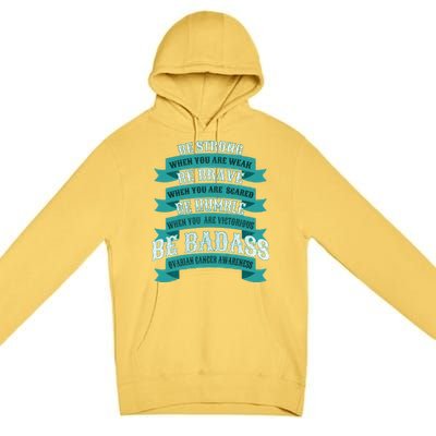 Ovarian Cancer Awareness Premium Pullover Hoodie