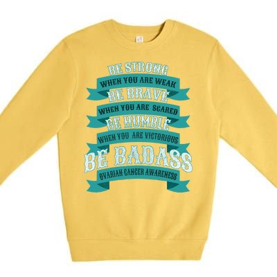 Ovarian Cancer Awareness Premium Crewneck Sweatshirt