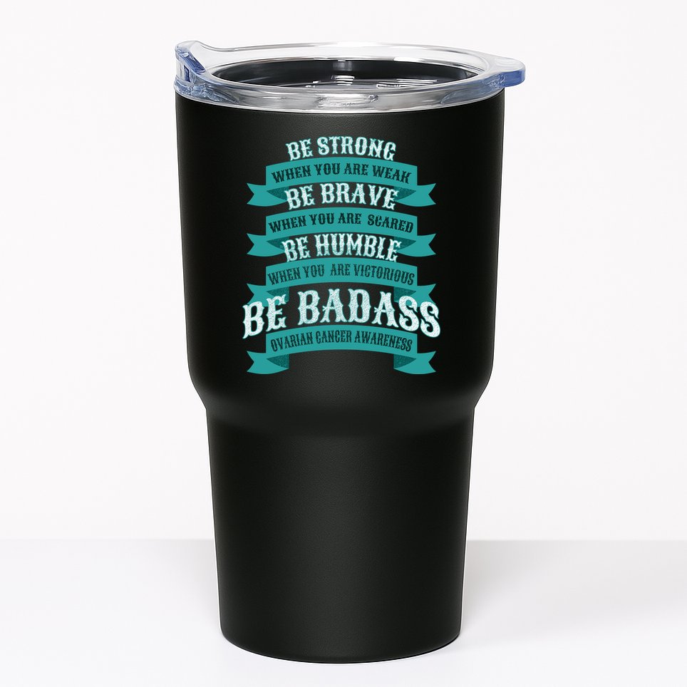 Ovarian Cancer Awareness Tumbler