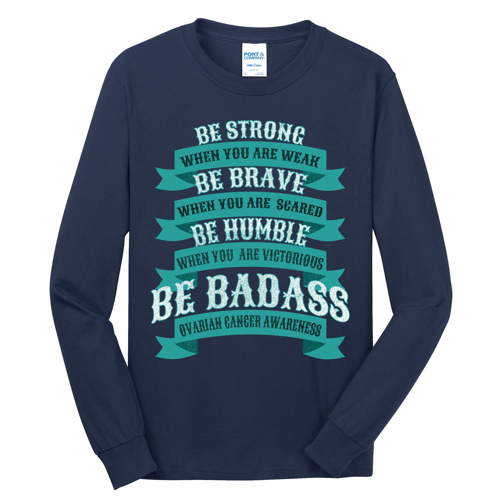 Ovarian Cancer Awareness Tall Long Sleeve T-Shirt