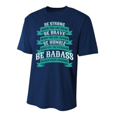 Ovarian Cancer Awareness Performance Sprint T-Shirt