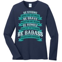 Ovarian Cancer Awareness Ladies Long Sleeve Shirt