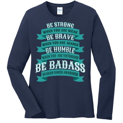 Ovarian Cancer Awareness Ladies Long Sleeve Shirt