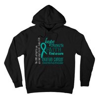 Ovarian Cancer Awareness Hope Faith Love Hoodie