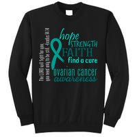 Ovarian Cancer Awareness Hope Faith Love Sweatshirt