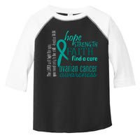 Ovarian Cancer Awareness Hope Faith Love Toddler Fine Jersey T-Shirt