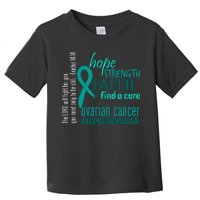 Ovarian Cancer Awareness Hope Faith Love Toddler T-Shirt