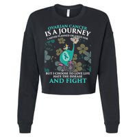 Ovarian Cancer Is A Journey Elephant Cropped Pullover Crew