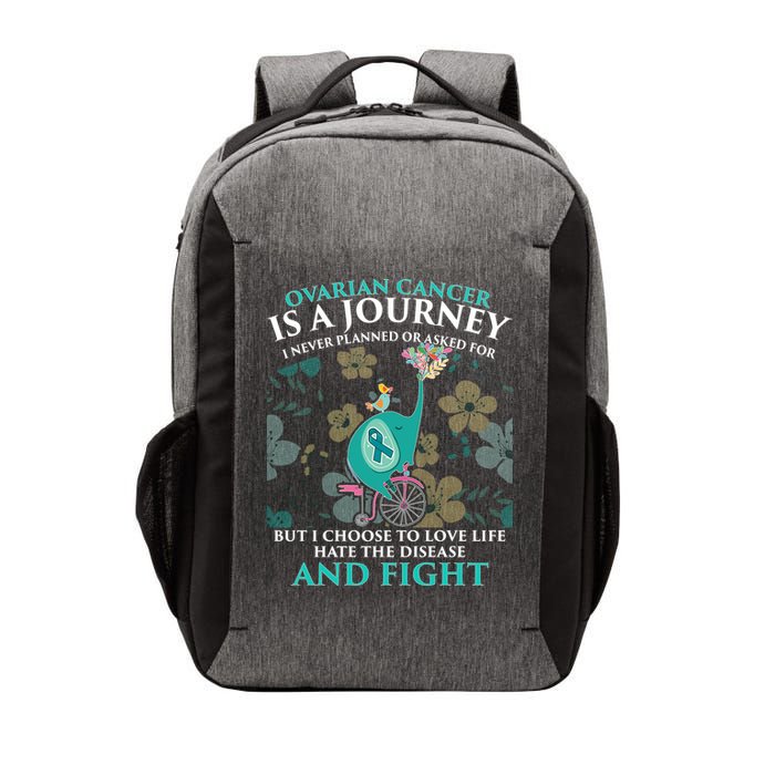 Ovarian Cancer Is A Journey Elephant Vector Backpack