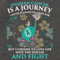 Ovarian Cancer Is A Journey Elephant Vector Backpack