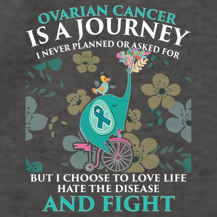 Ovarian Cancer Is A Journey Elephant Vector Backpack