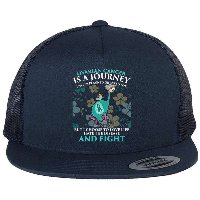 Ovarian Cancer Is A Journey Elephant Flatbill Hat