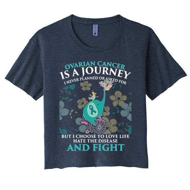 Ovarian Cancer Is A Journey Elephant Crop Top