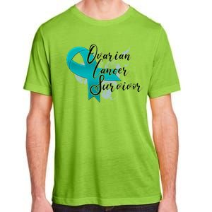 Ovarian Cancer Survivor Awareness Ribbon Adult ChromaSoft Performance T-Shirt