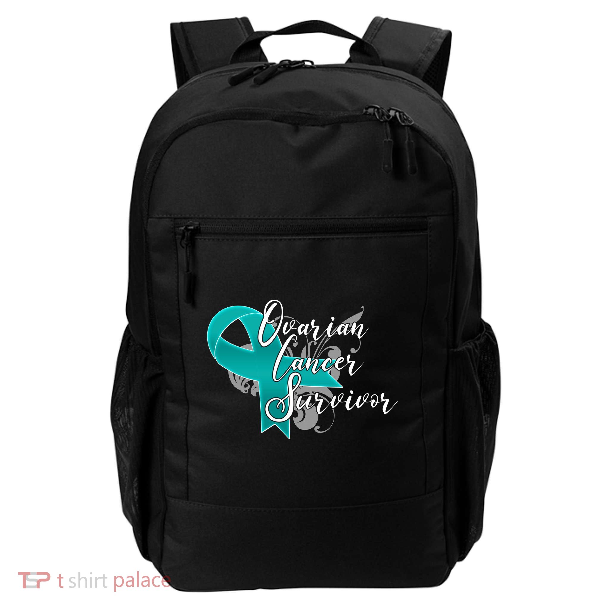 Ovarian Cancer Survivor Awareness Ribbon Daily Commute Backpack