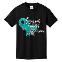 Ovarian Cancer Survivor Awareness Ribbon Kids T-Shirt