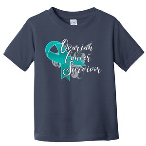 Ovarian Cancer Survivor Awareness Ribbon Toddler T-Shirt