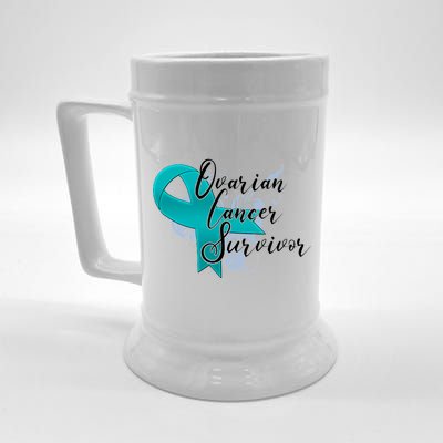 Ovarian Cancer Survivor Awareness Ribbon Beer Stein