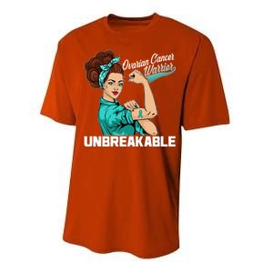 Ovarian Cancer Warrior Unbreakable Performance Sprint T-Shirt