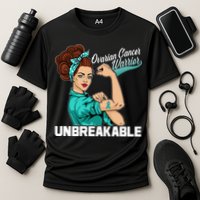 Ovarian Cancer Warrior Unbreakable Cooling Performance Crew T-Shirt